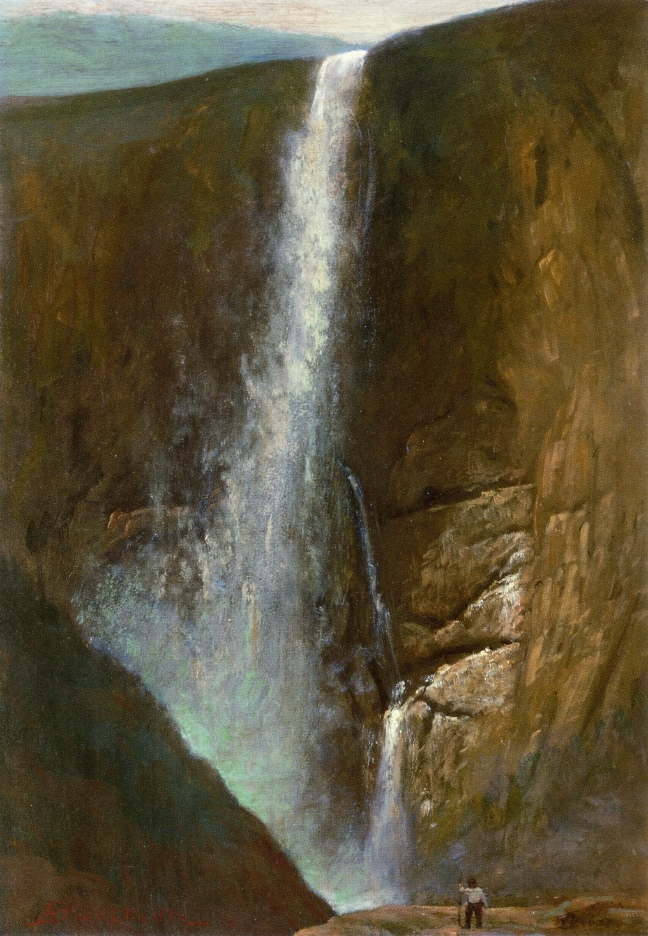 Albert Bierstadt Oil Painting The Falls - Click Image to Close